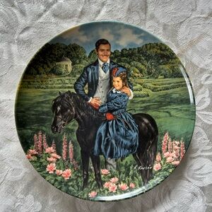 Decorative Plate. Gone with the Wind. Bonnie and Rhett numbered,decorative plate